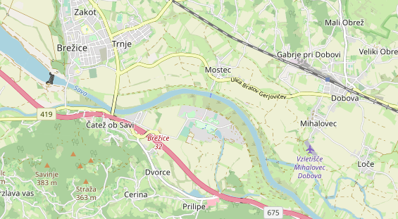 Área para autocaravana en la tarjeta