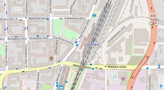 Stellplatz auf Satellitenbild