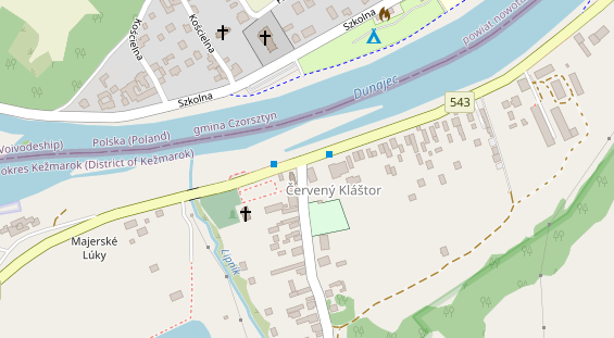 Stellplatz auf Satellitenbild