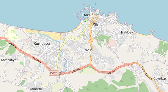 Aire camping-car sur la carte