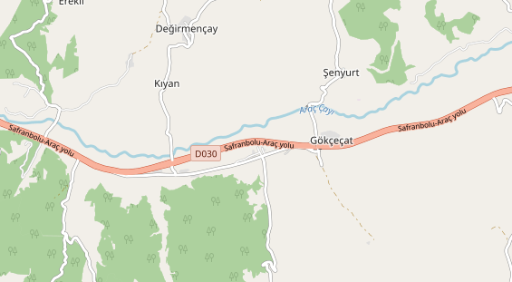 Aire camping-car sur la carte