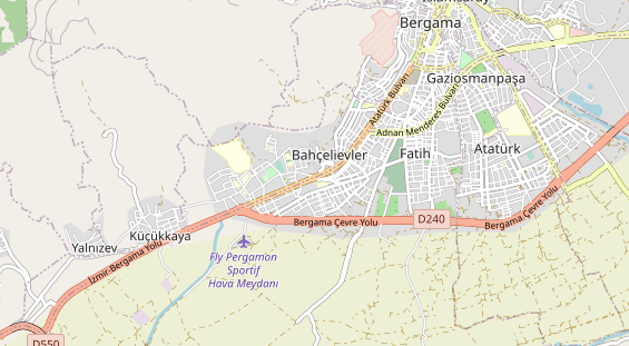 Aire camping-car sur la carte