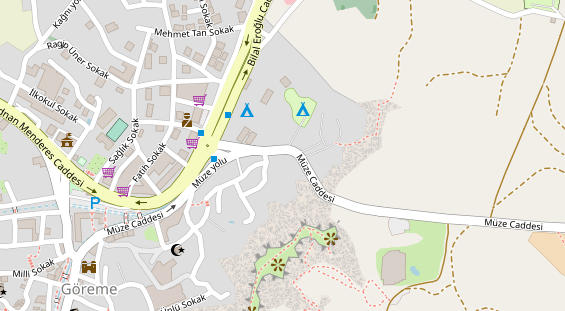 Stellplatz auf Satellitenbild