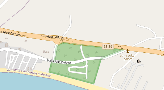 Stellplatz auf Satellitenbild