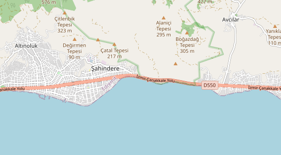 Aire camping-car sur la carte