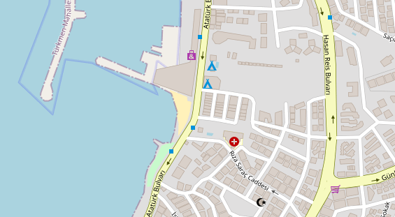 Stellplatz auf Satellitenbild