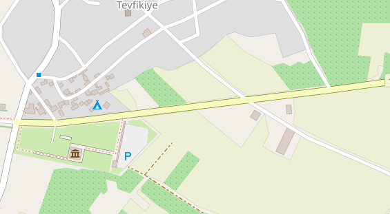 Stellplatz auf Satellitenbild