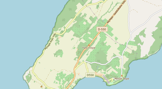 Aire camping-car sur la carte