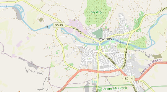 Aire camping-car sur la carte