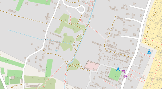 Stellplatz auf Satellitenbild