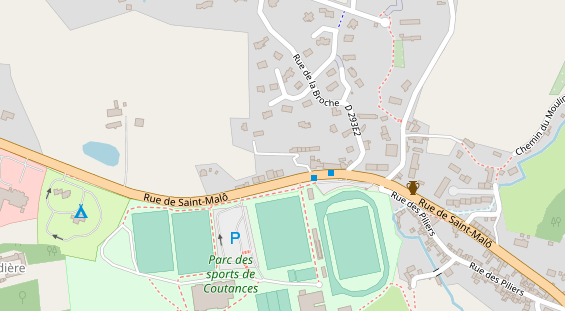 Stellplatz auf Satellitenbild