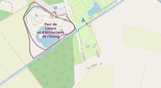 Stellplatz auf Satellitenbild