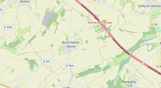 Area di sosta per camper sulla carta