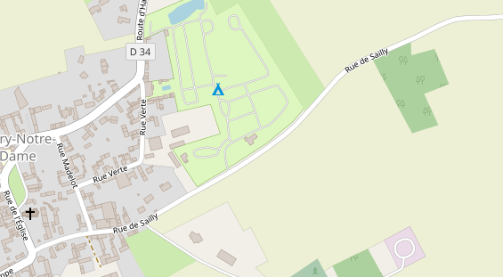 Stellplatz auf Satellitenbild