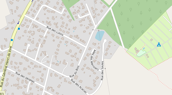 Stellplatz auf Satellitenbild