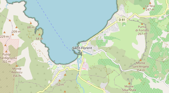 Aire camping-car sur la carte