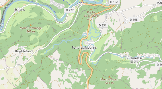 Area di sosta per camper sulla carta