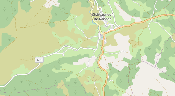 Área para autocaravana en la tarjeta