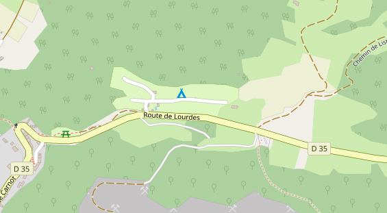 Stellplatz auf Satellitenbild