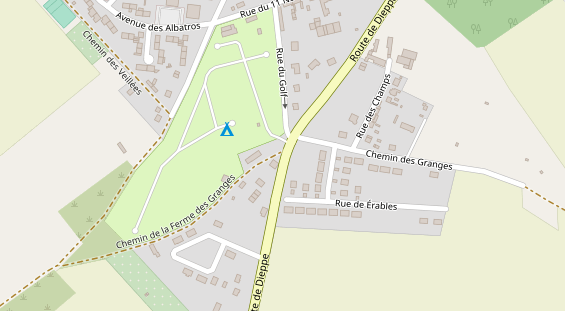 Stellplatz auf Satellitenbild