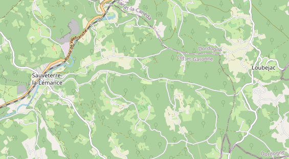 Area di sosta per camper sulla carta