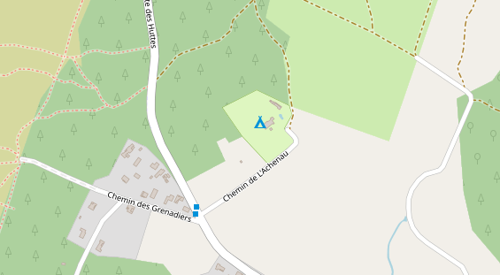 Stellplatz auf Satellitenbild