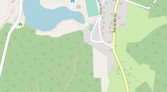 Stellplatz auf Satellitenbild