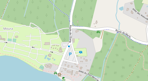 Stellplatz auf Satellitenbild