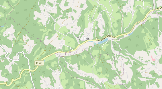 Aire camping-car sur la carte