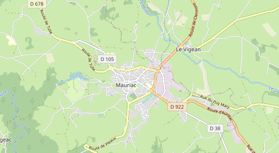 Aire camping-car sur la carte