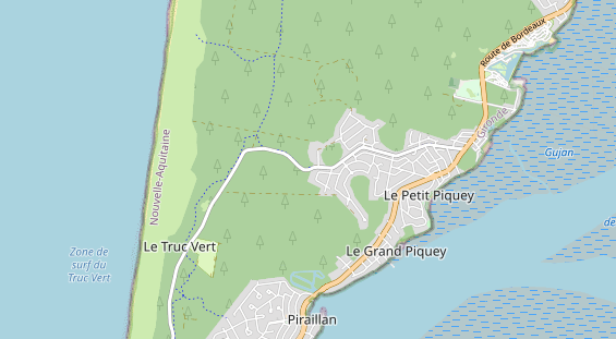 Aire camping-car sur la carte