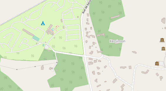 Stellplatz auf Satellitenbild