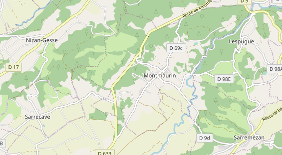 Área para autocaravana en la tarjeta