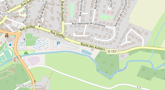 Stellplatz auf Satellitenbild