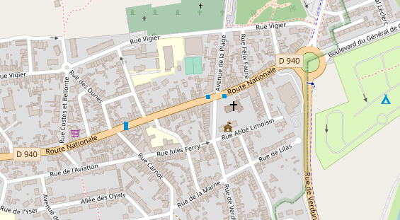 Stellplatz auf Satellitenbild