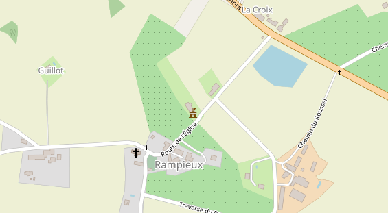 Stellplatz auf Satellitenbild