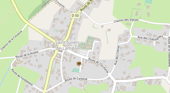 Stellplatz auf Satellitenbild