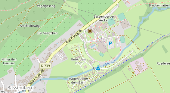 Stellplatz auf Satellitenbild