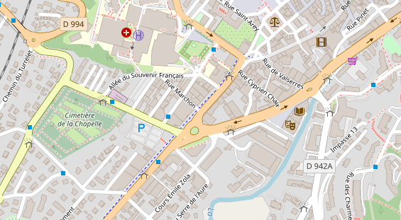 Stellplatz auf Satellitenbild