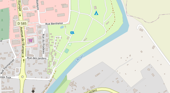 Stellplatz auf Satellitenbild