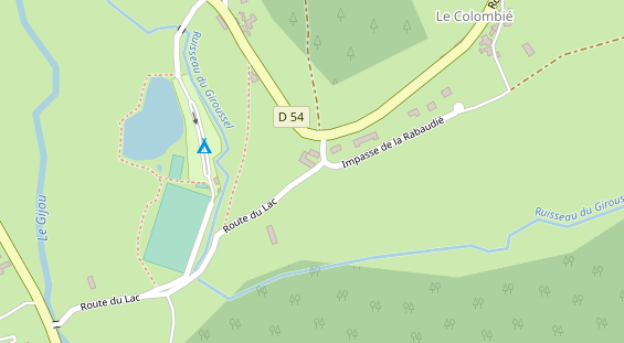 Stellplatz auf Satellitenbild