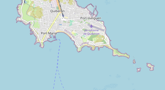 Aire camping-car sur la carte