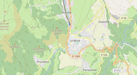 Area di sosta per camper sulla carta