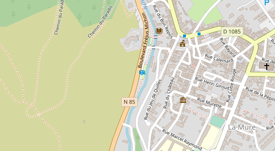 Stellplatz auf Satellitenbild