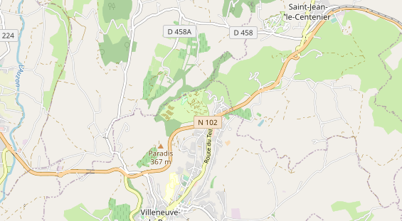 Area di sosta per camper sulla carta