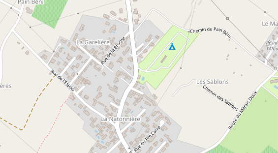 Stellplatz auf Satellitenbild