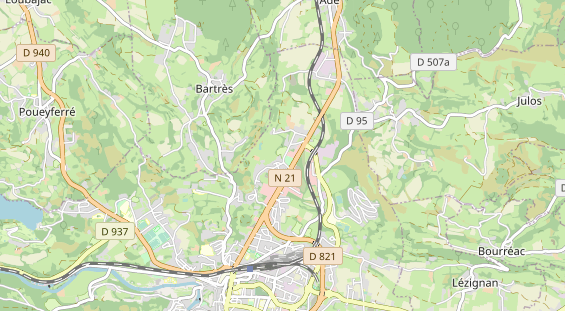 Área para autocaravana en la tarjeta