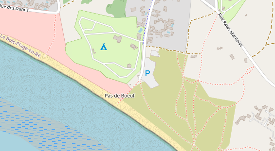 Stellplatz auf Satellitenbild