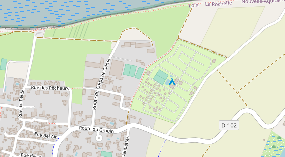 Stellplatz auf Satellitenbild