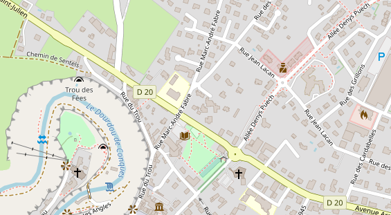 Stellplatz auf Satellitenbild